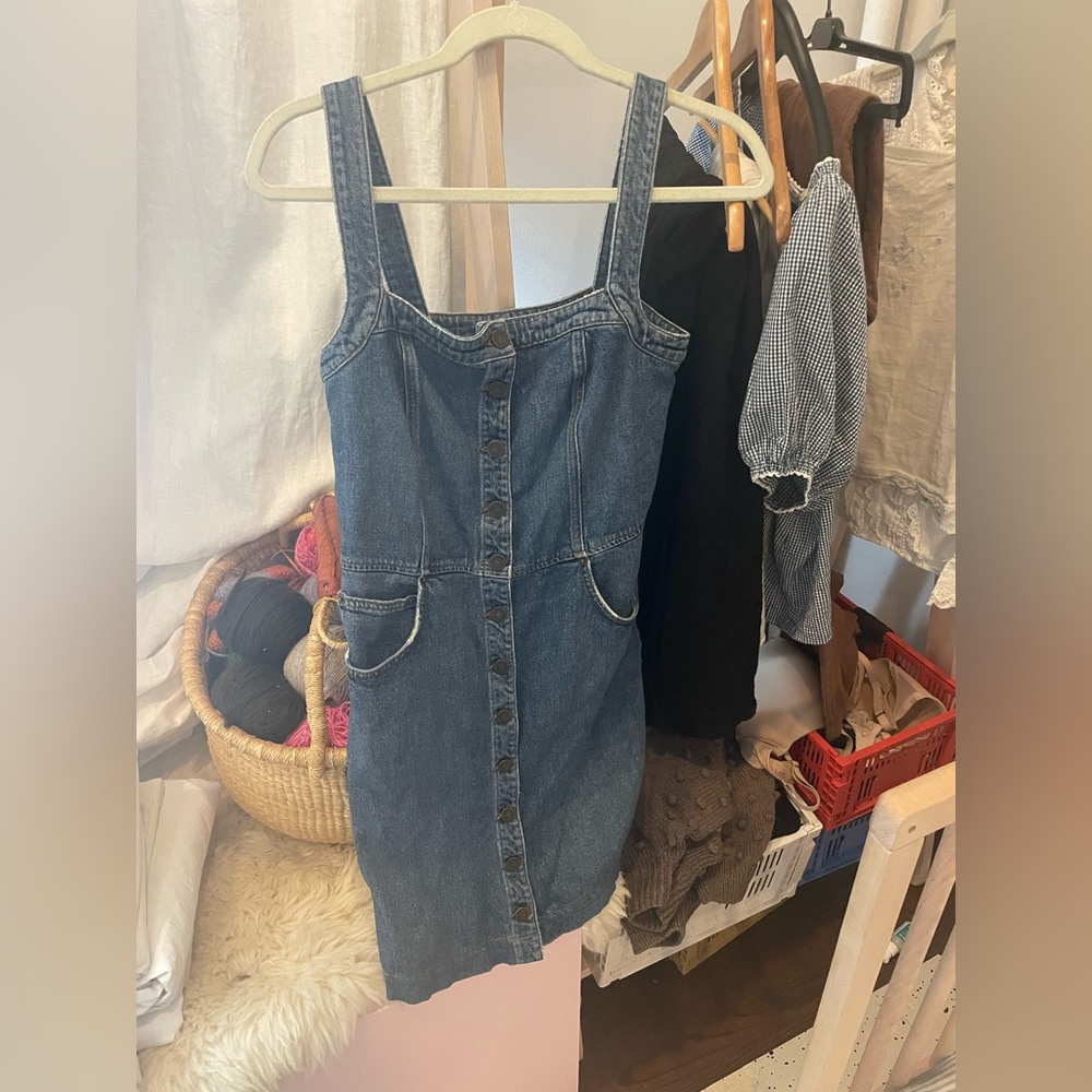 Reformation denim jumper